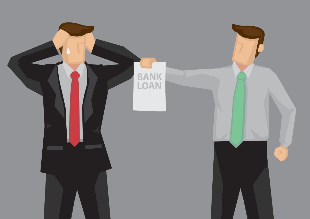 Должник и кредитор иллюстрация