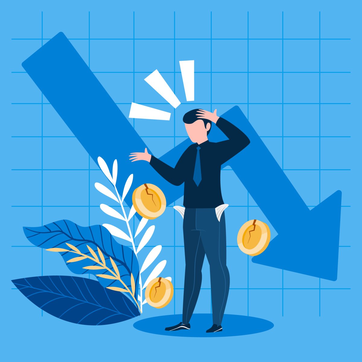 Банкротство вектор