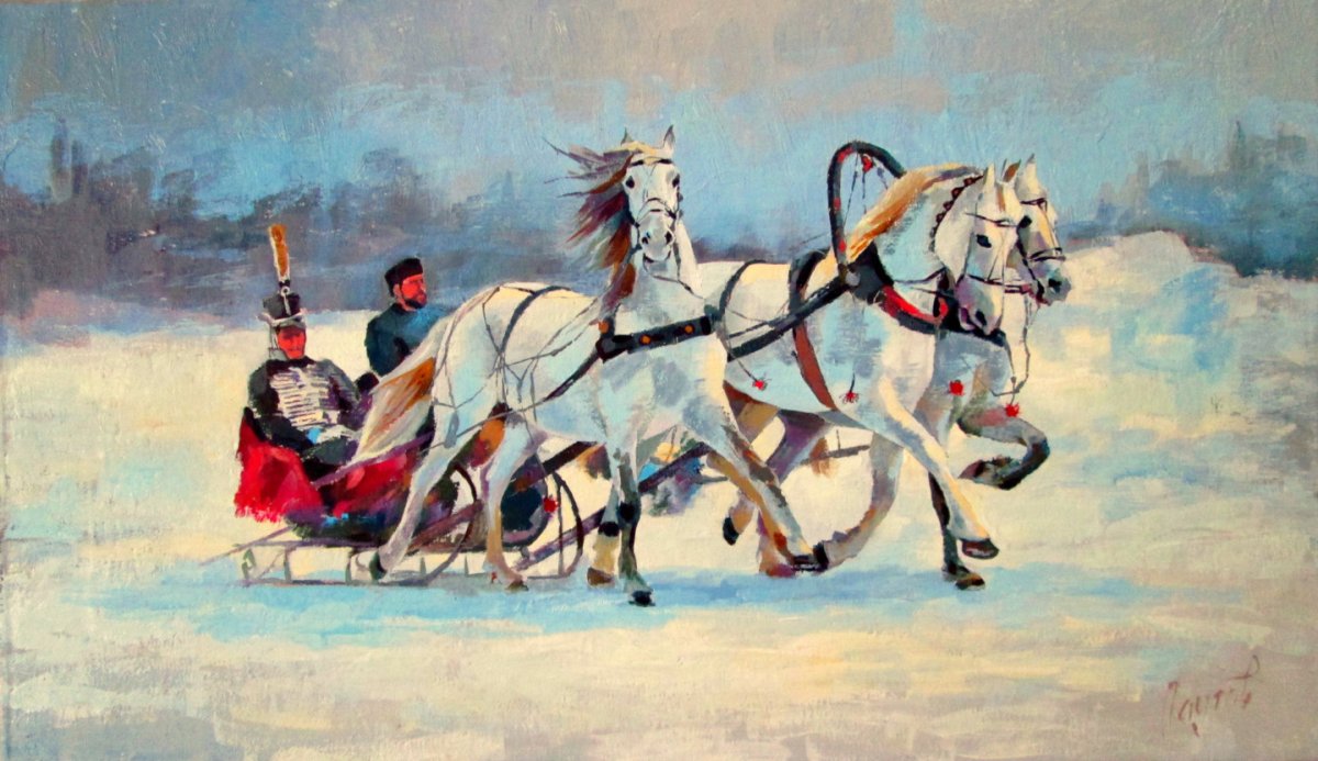 Васнецов тройка с бубенцами