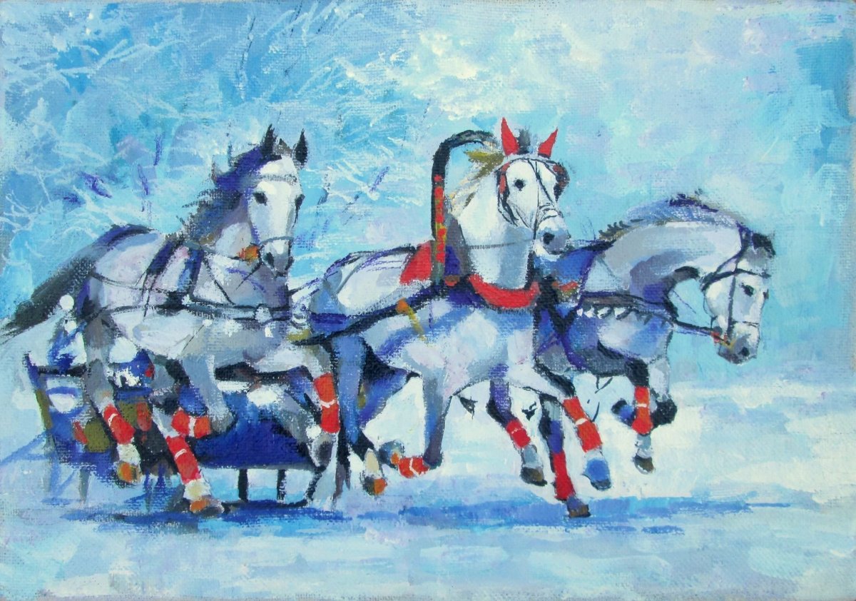 Васнецов тройка с бубенцами