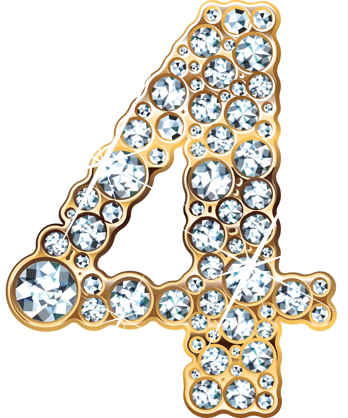 Красивая цифра 4