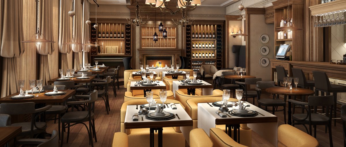 Красивые интерьеры кафе