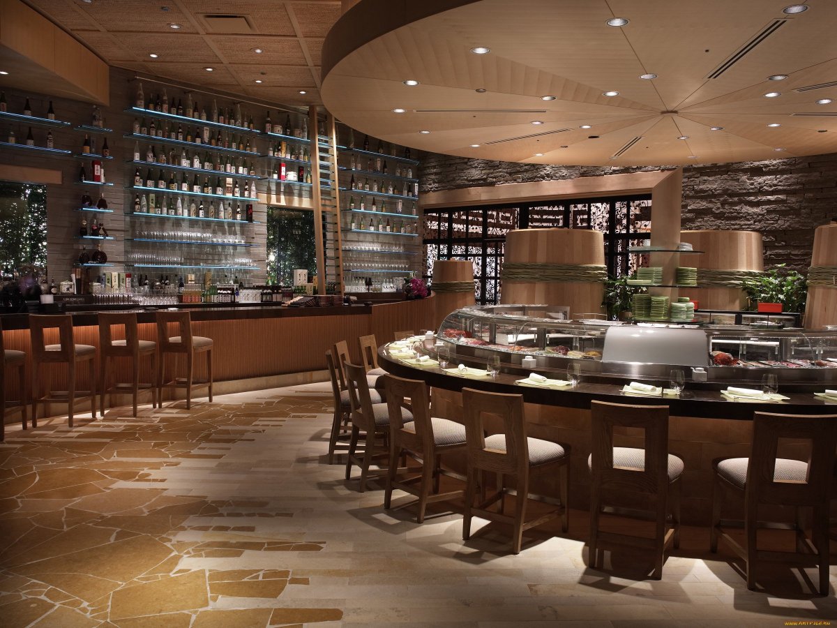 Фон интерьер ресторана