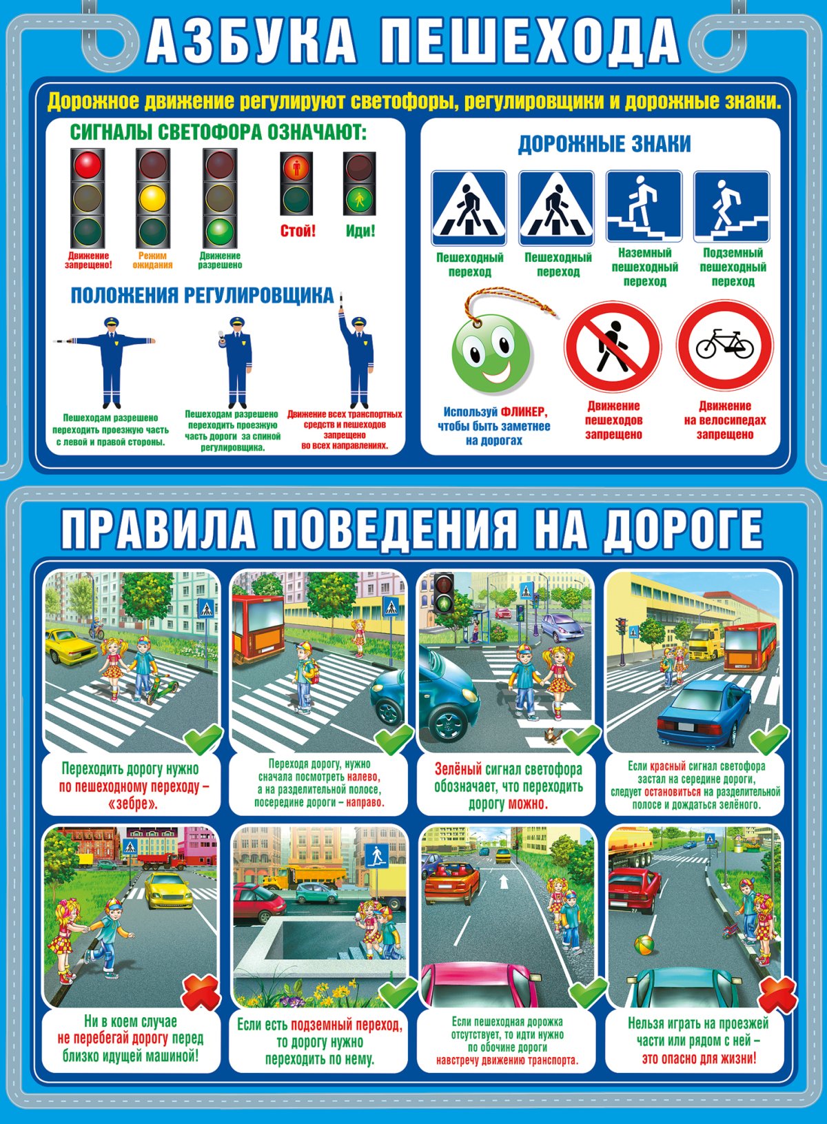 Плакаты по ПДД для школьников
