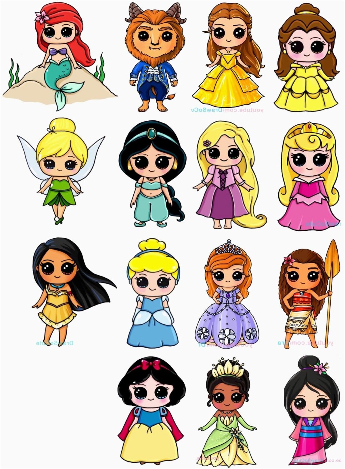 Милые мультяшные персонажи