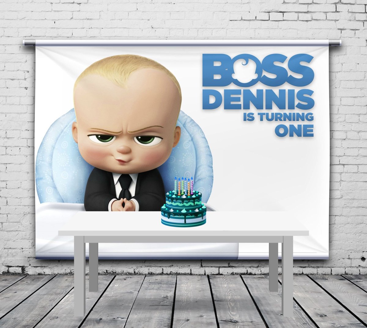 Баннер босс молокосос на годик