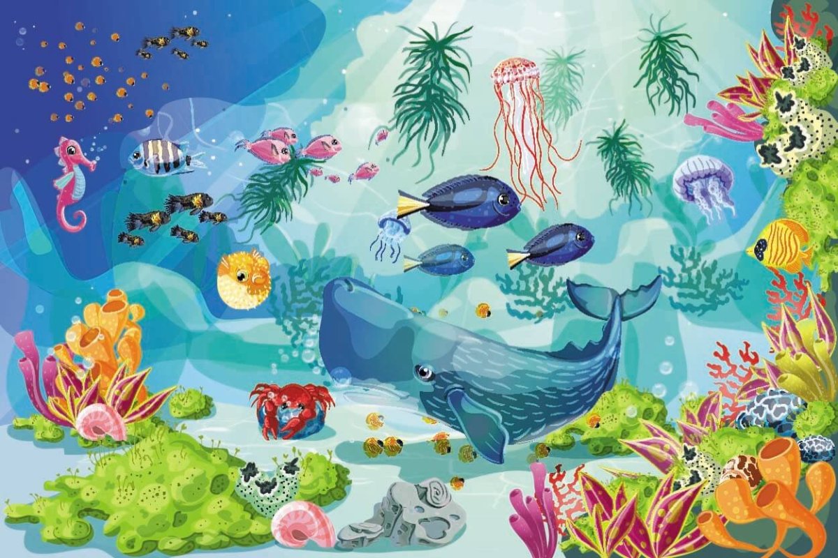 Морской мир мультяшный