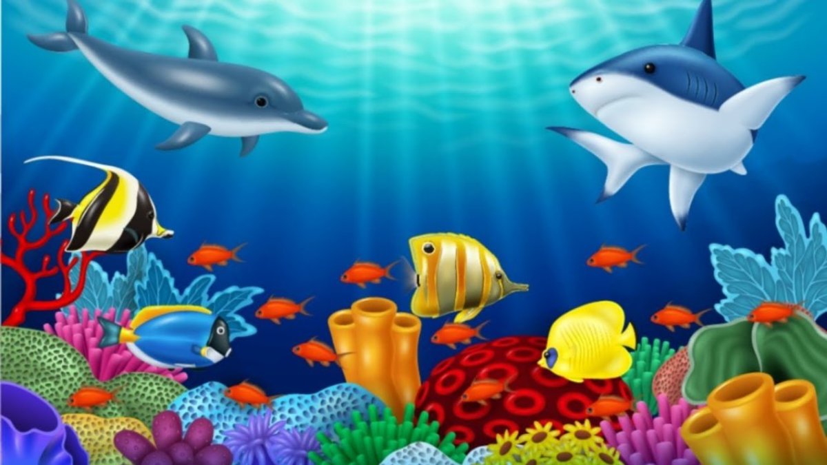 Подводный мир вектор