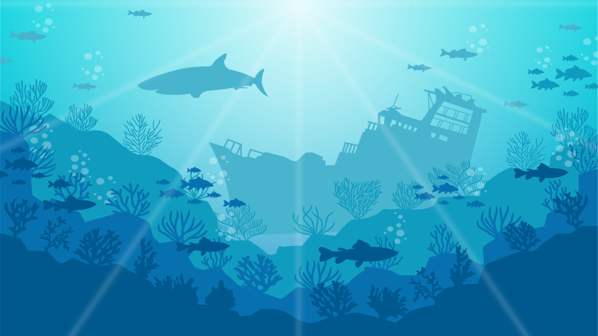 Морское дно мультяшное