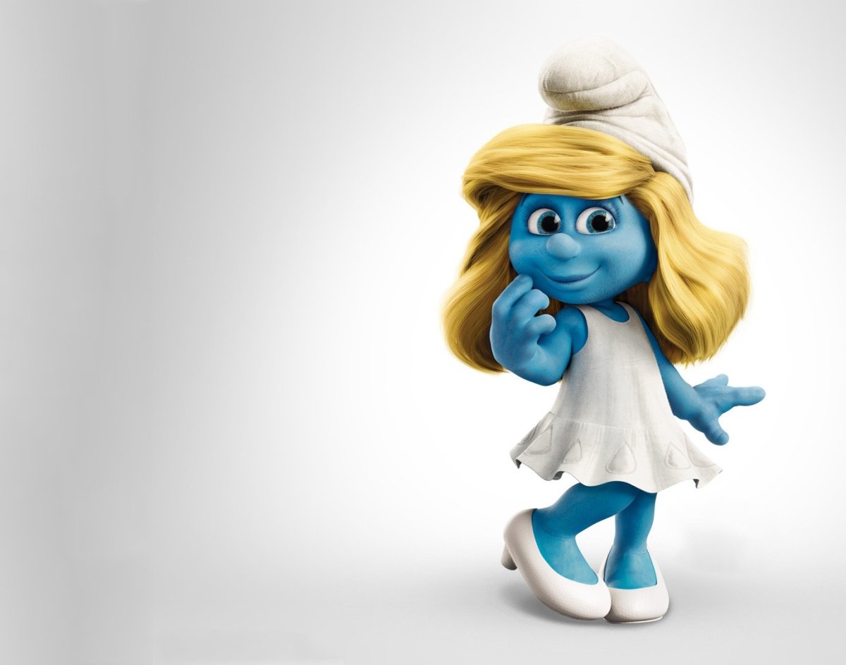 Смурфики фон