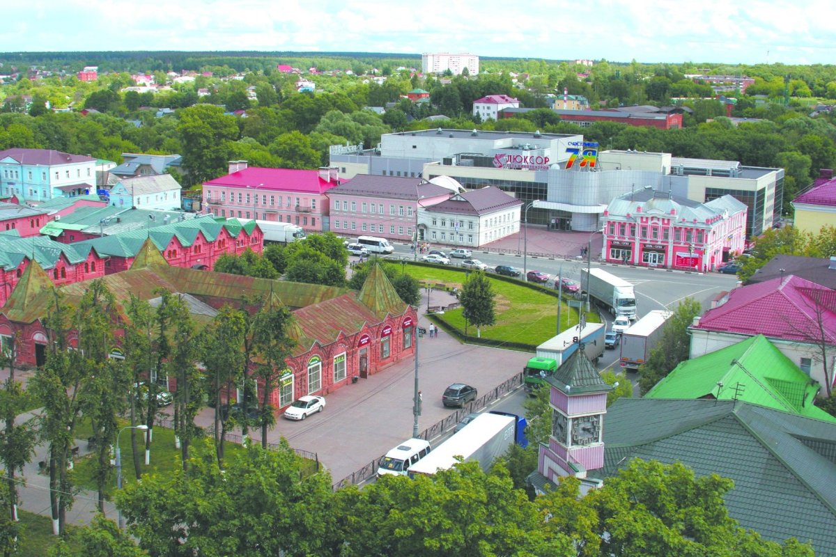 Город Клин Советская площадь