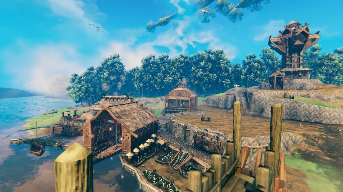 Валхейм постройки игроков Маяк