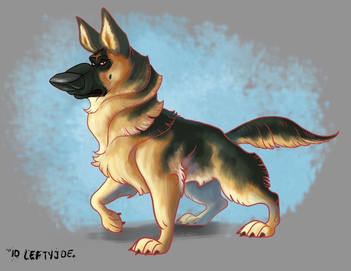 Восточноевропейская овчарка арт