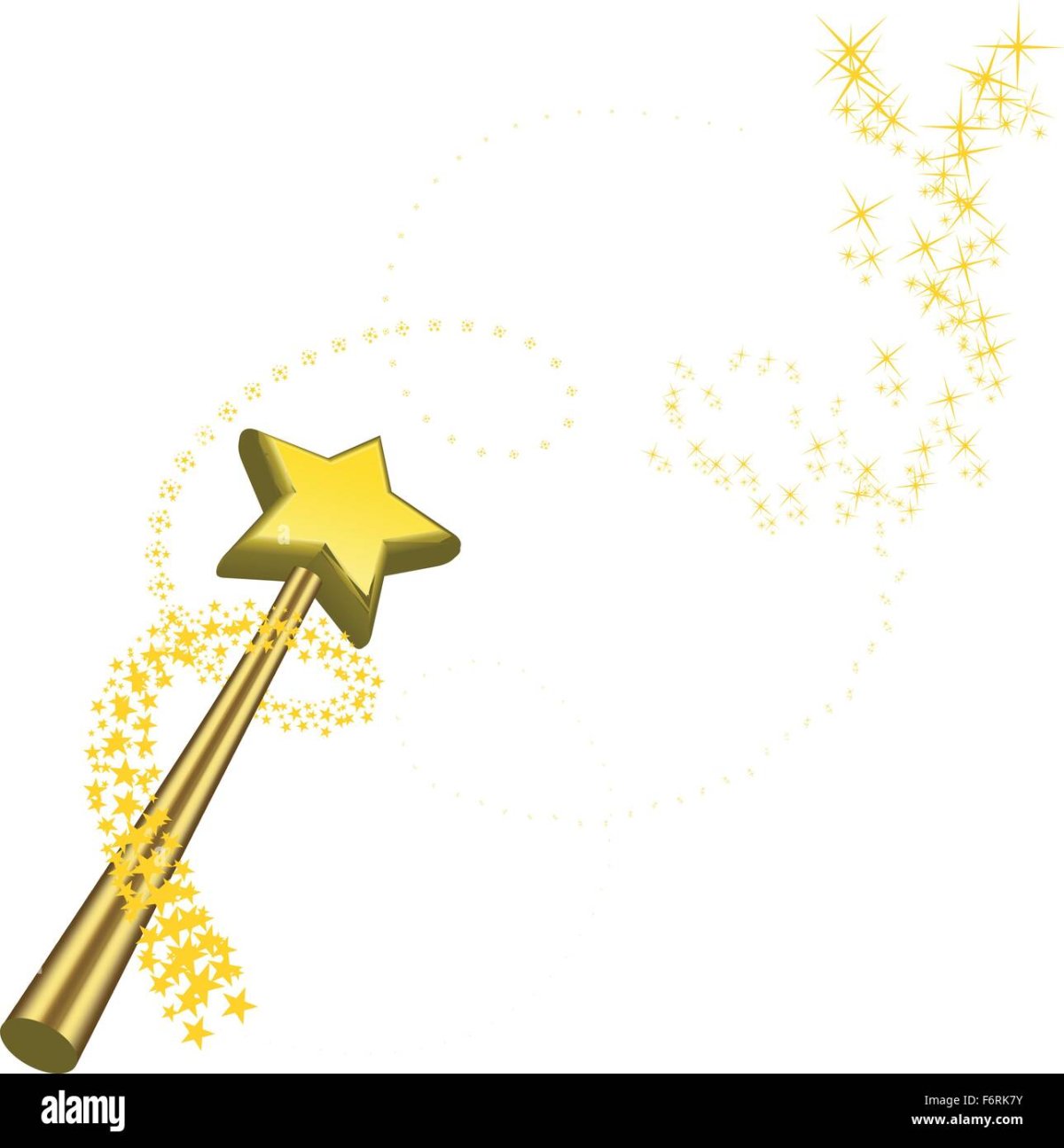 Волшебная палочка и корона Векторная