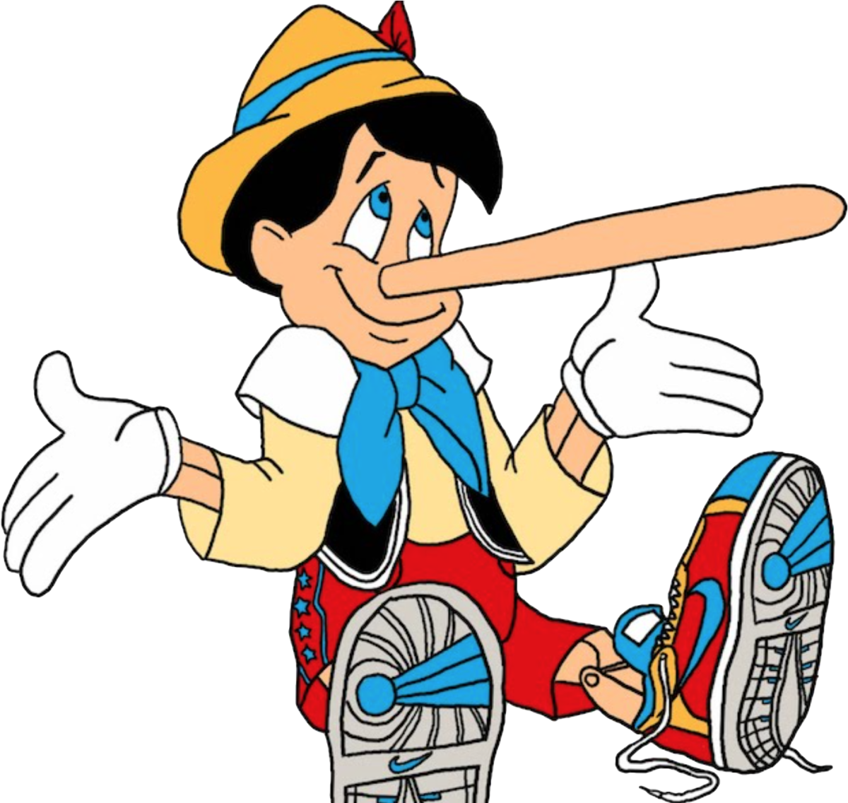 Пиноккио нос растет