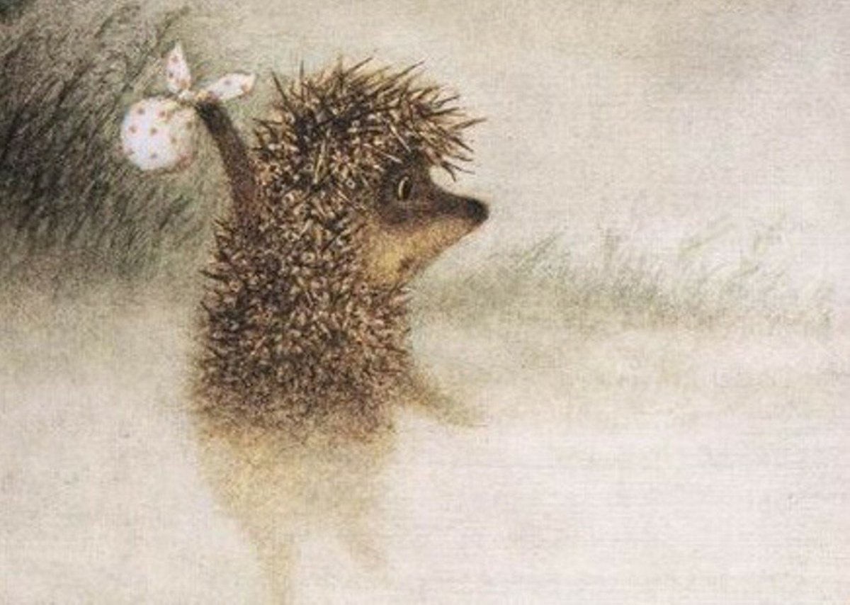 Картинка Ежик с узелком