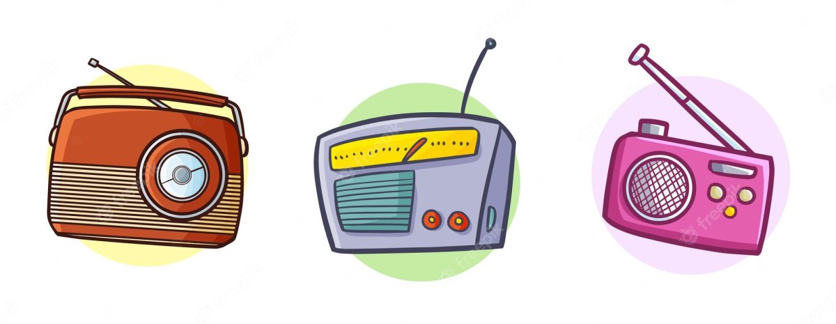 Радиоприемник на прозрачном фоне