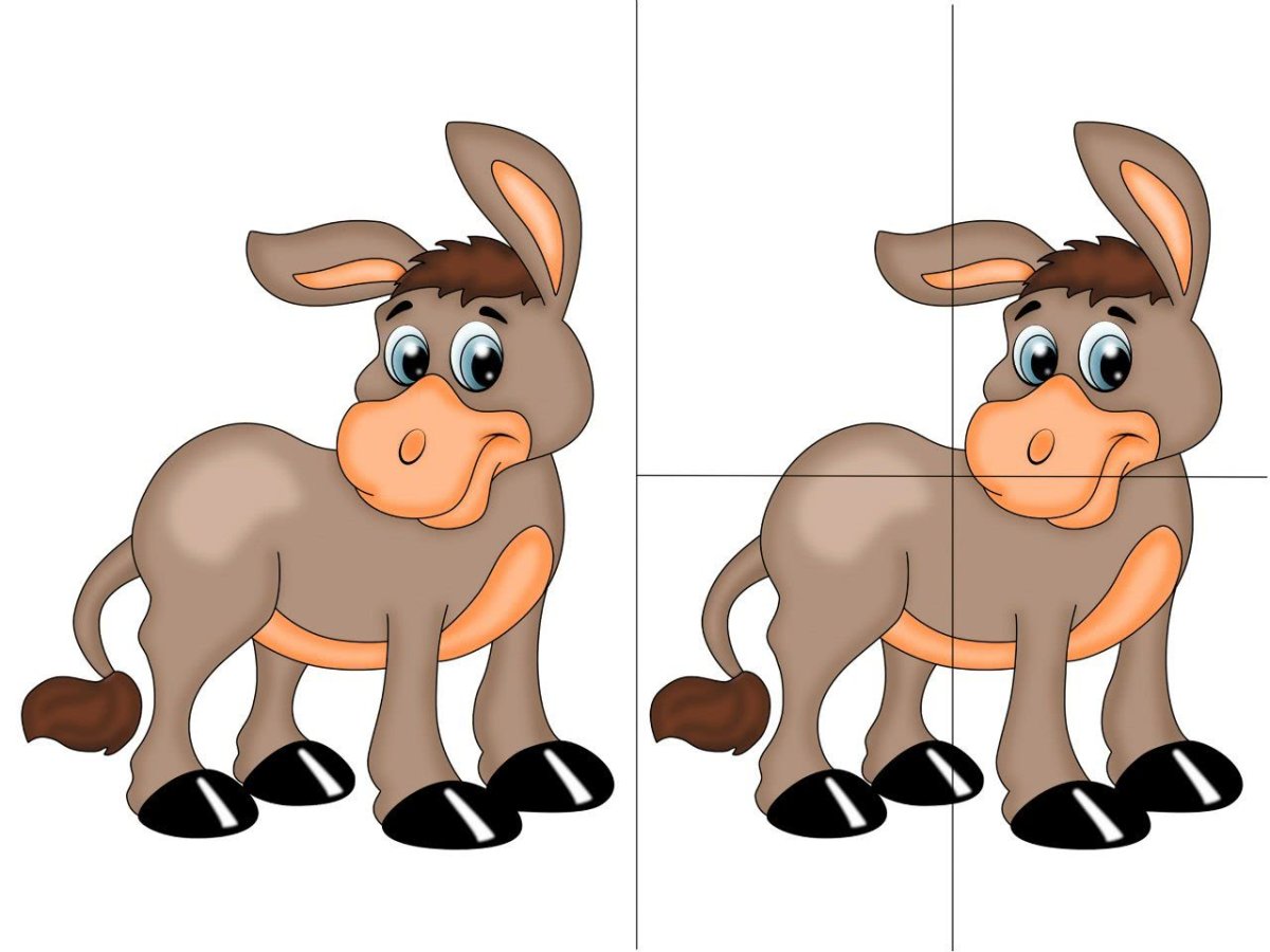 Разрезные пазлы для малышей