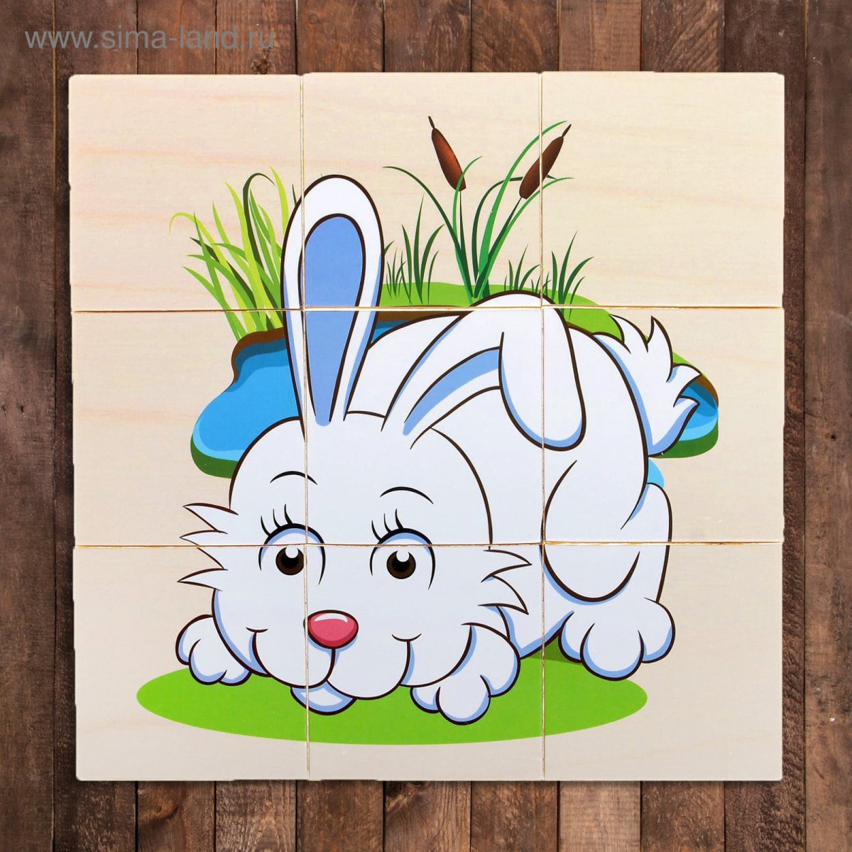 Зайчик пазлы для детей 4-5