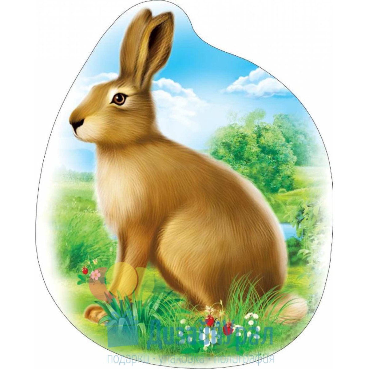 Заяц для детей вырубной