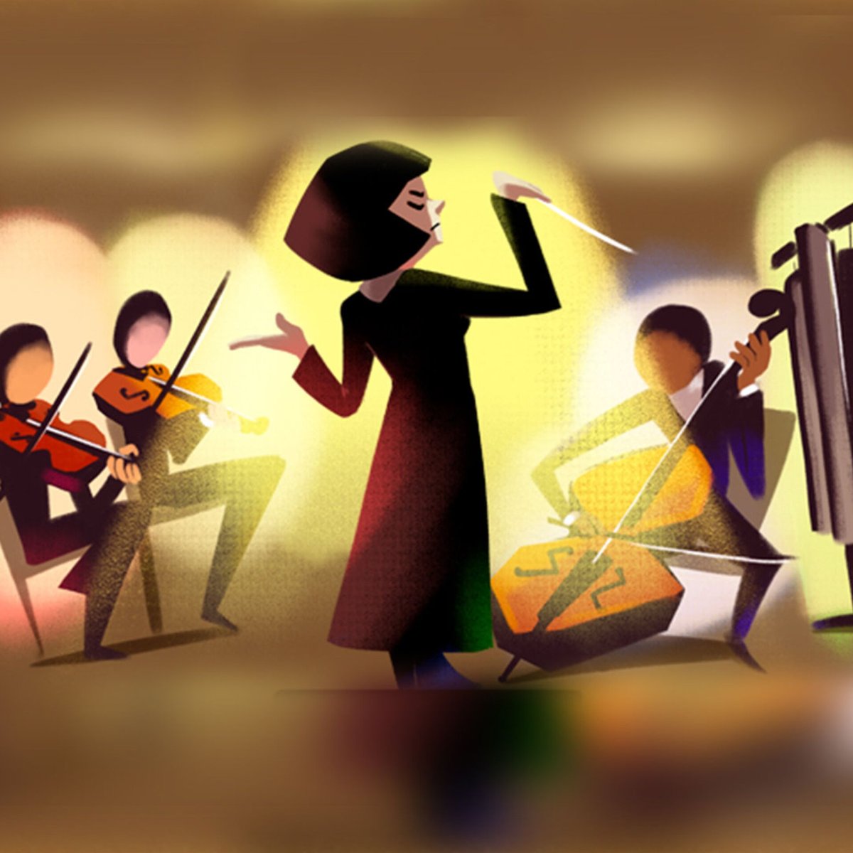 Дирижирование оркестром картинка для детей
