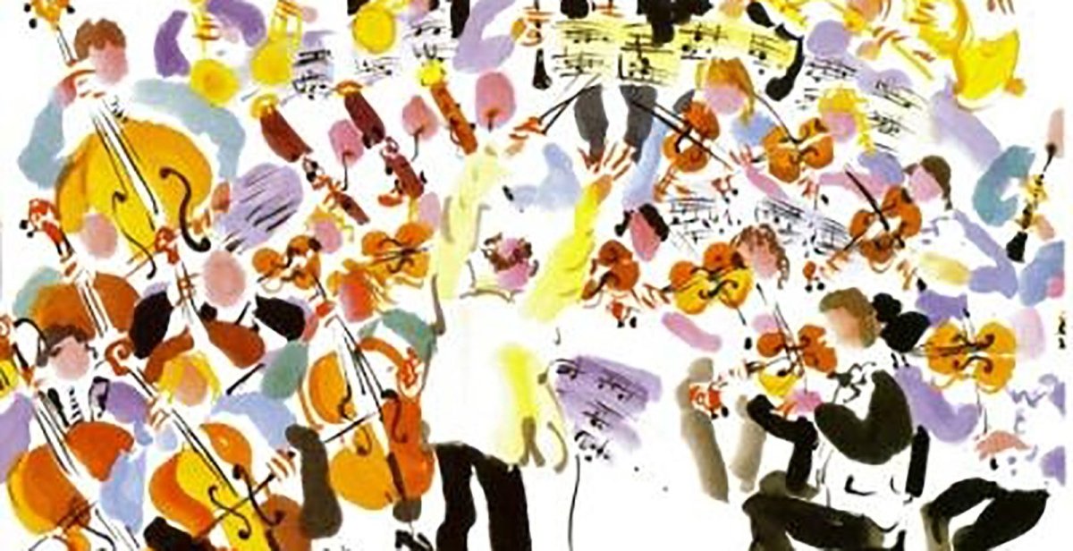 Оркестр иллюстрация