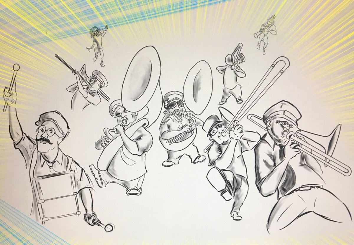 Рисунок на тему оркестр