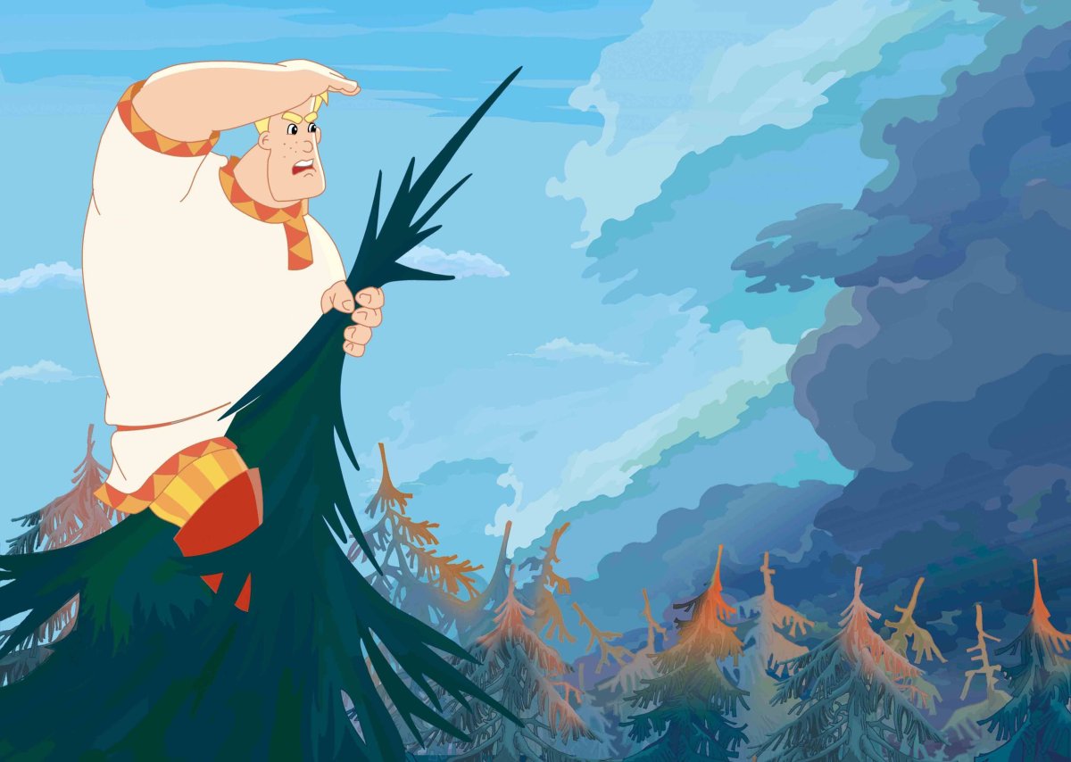 Мультик 3 богатыря Алеша Попович