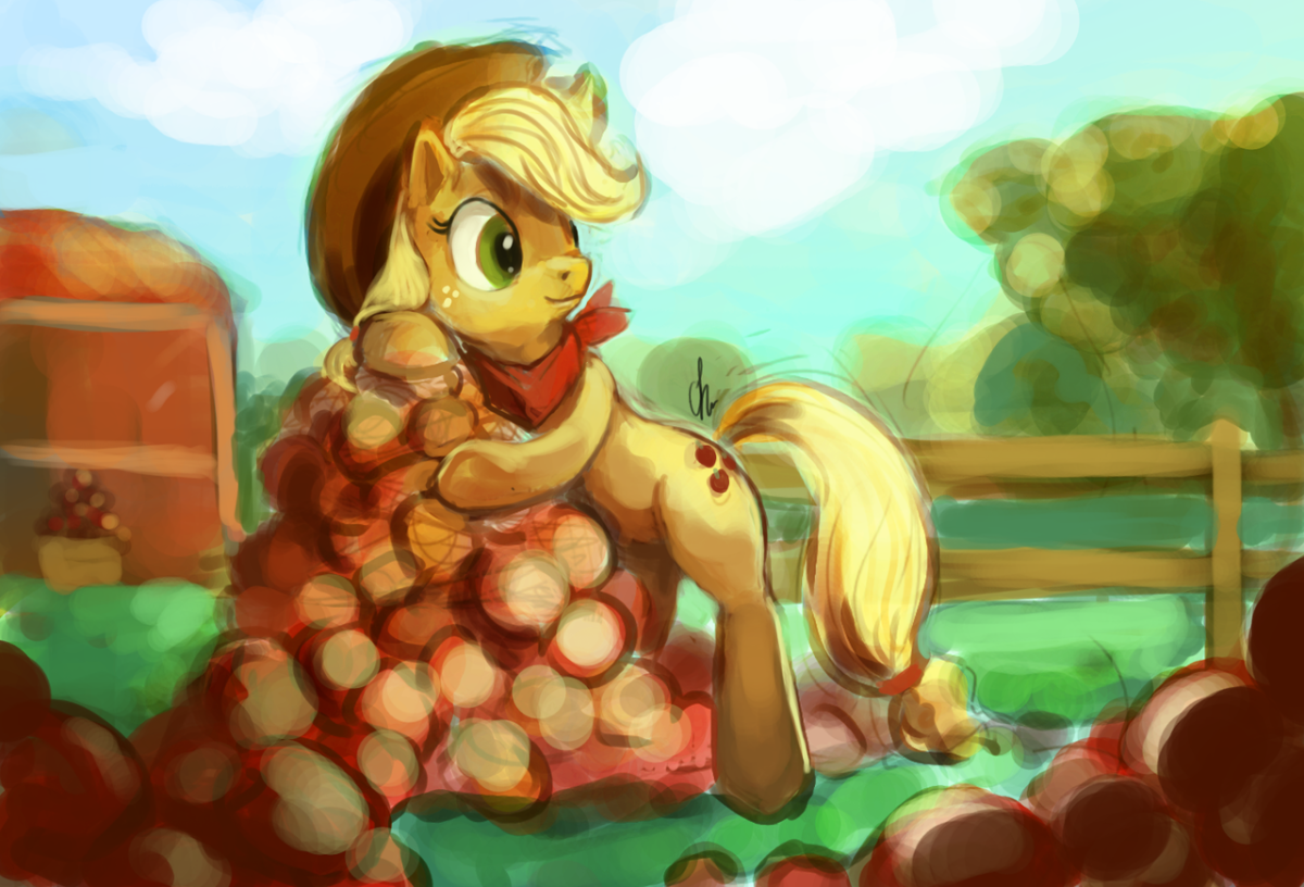 R34 пони эпл Джек