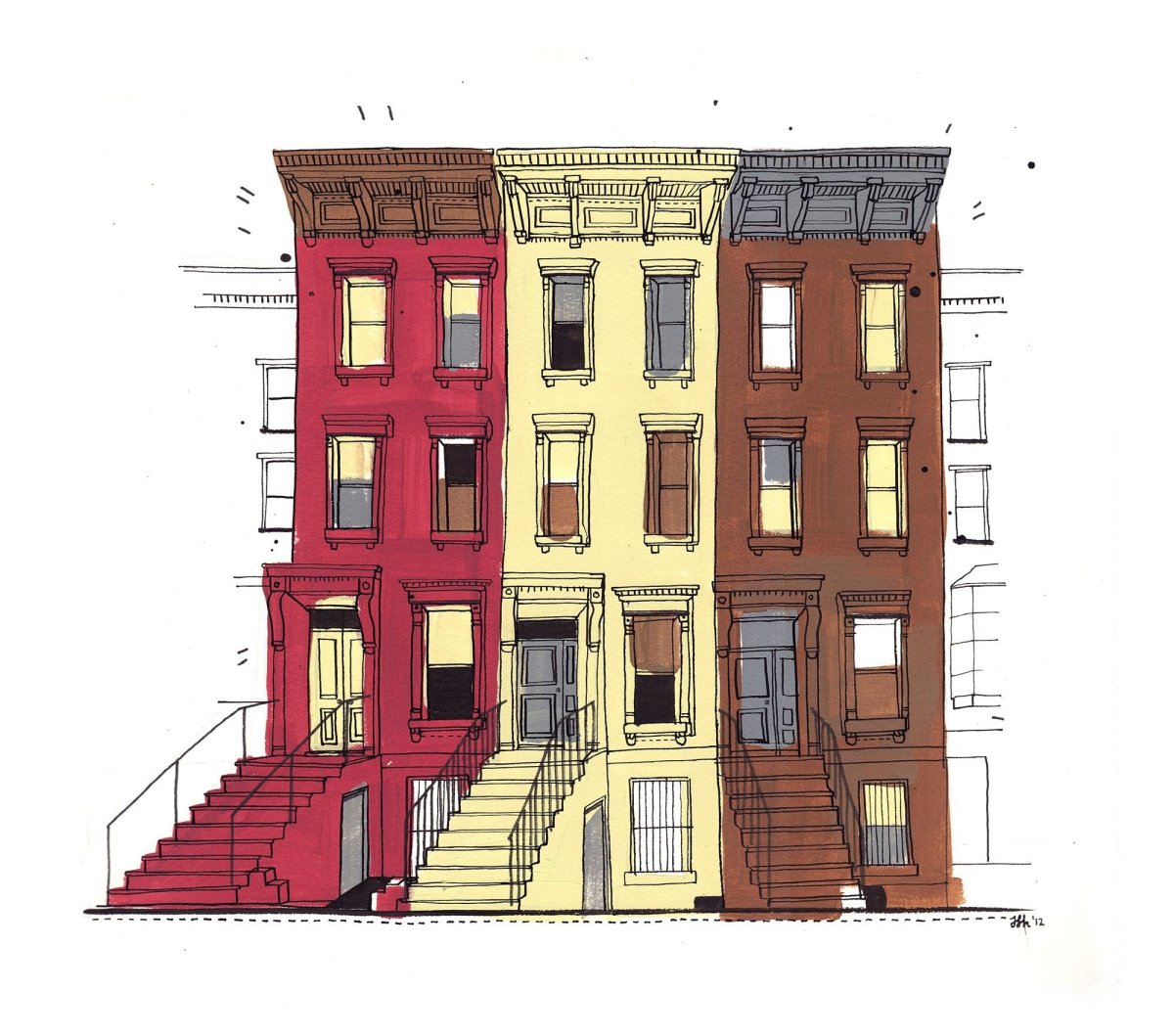 Жилой дом Brownstone, Нью-Йорк планировка