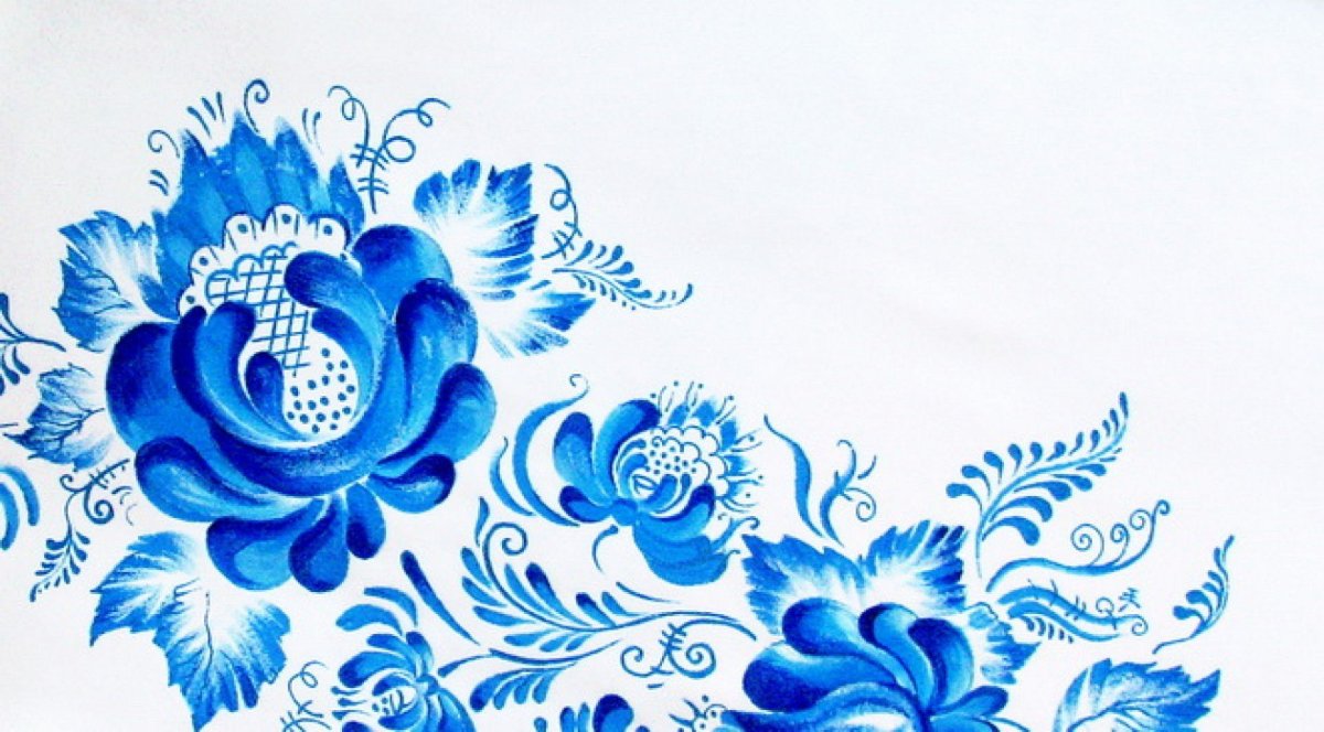 Гжель в круге