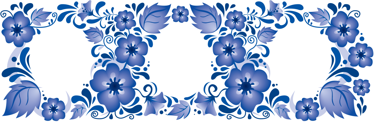 Гжельская роспись тарелка