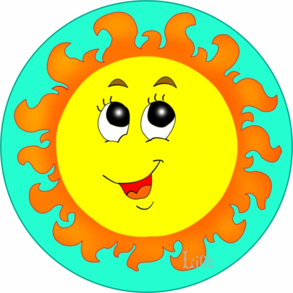 Солнышко с разным настроением