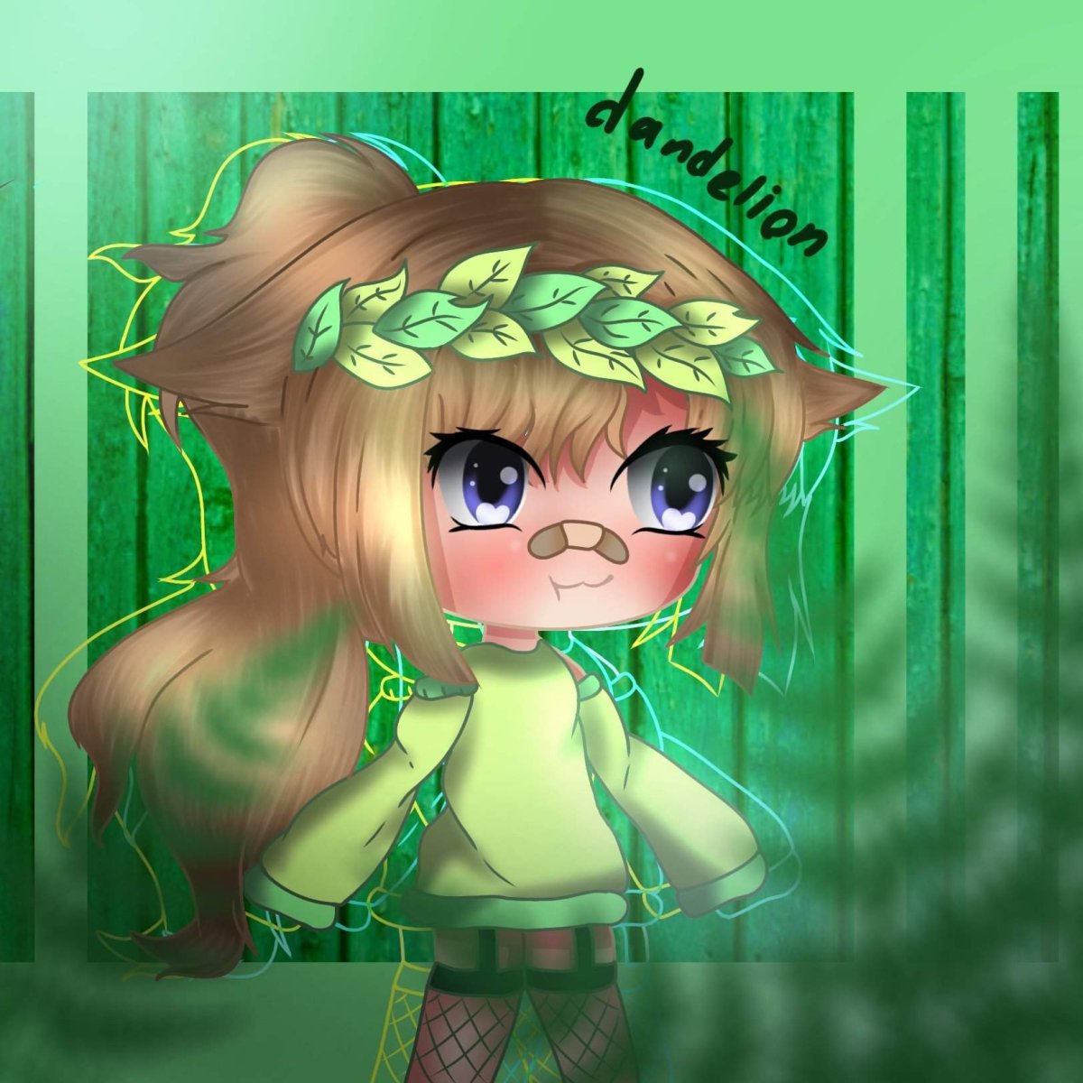 Зелёная Gacha Life