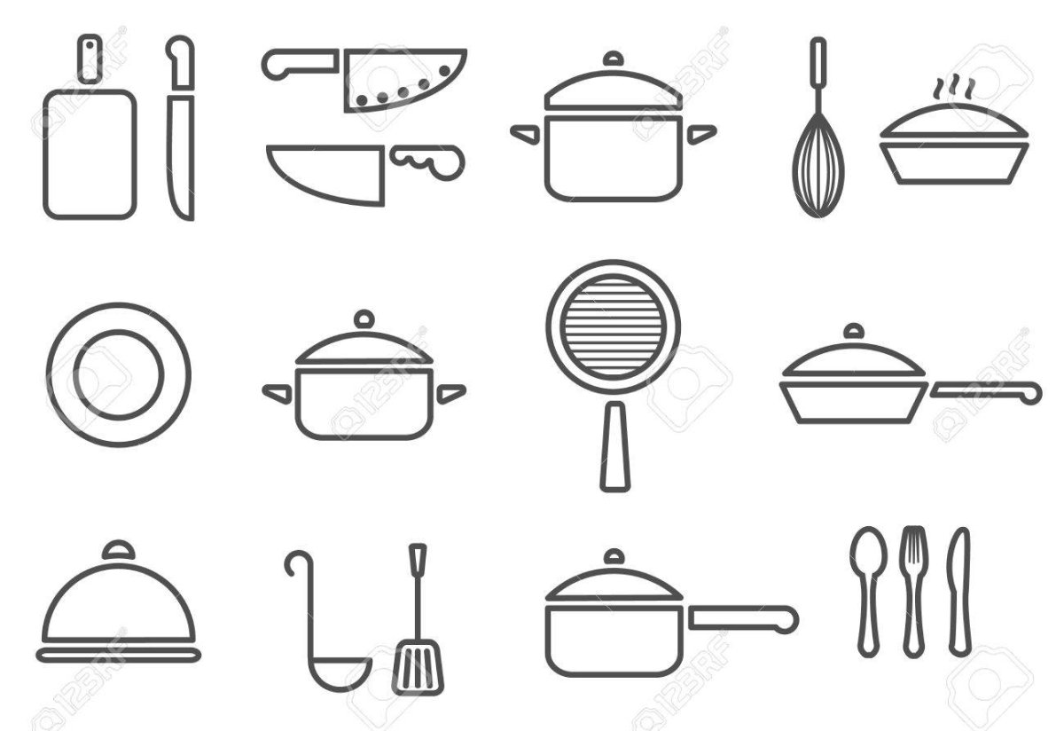 Иконка посуда для кухни