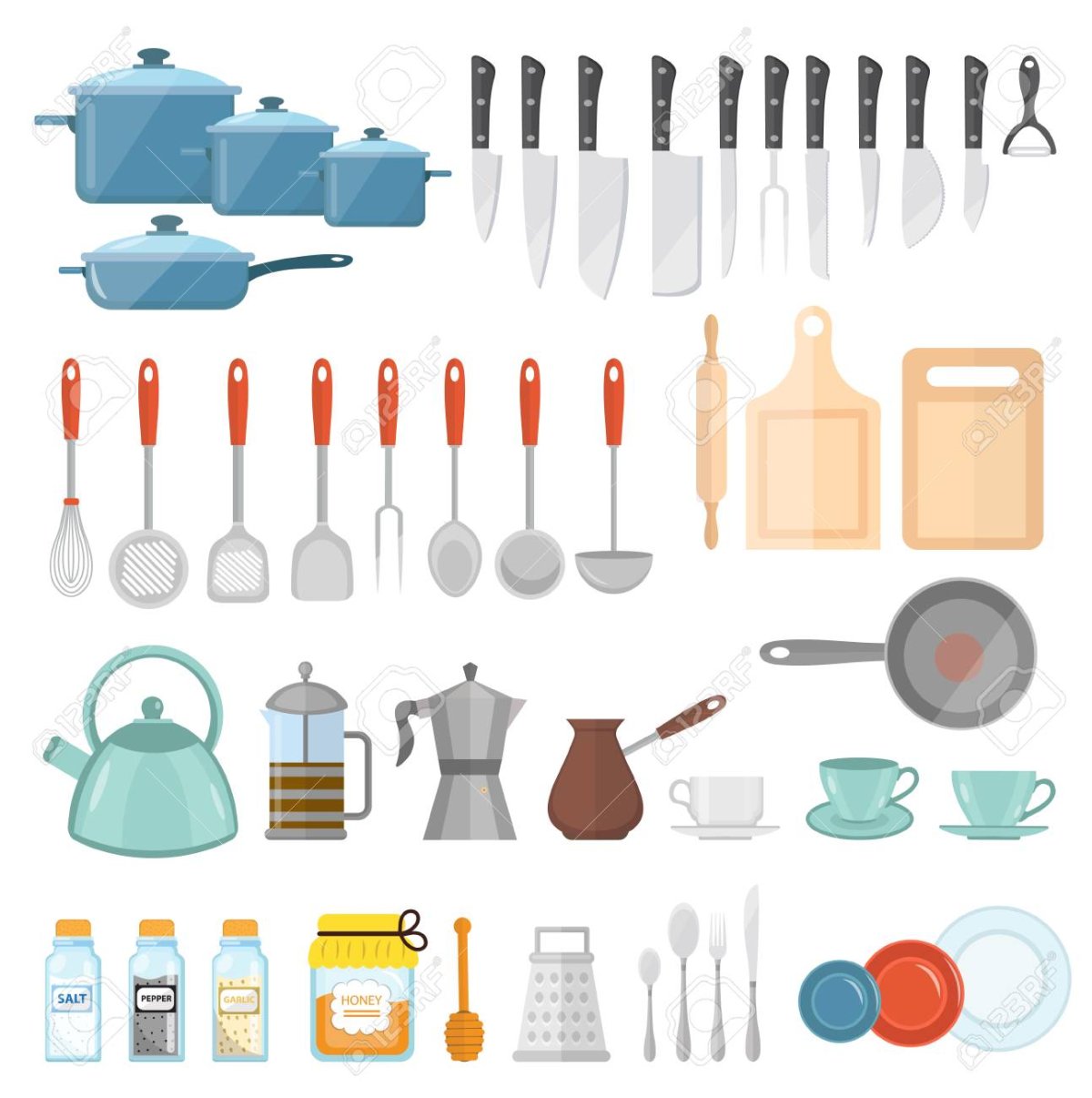 Стикеры кухонные приборы