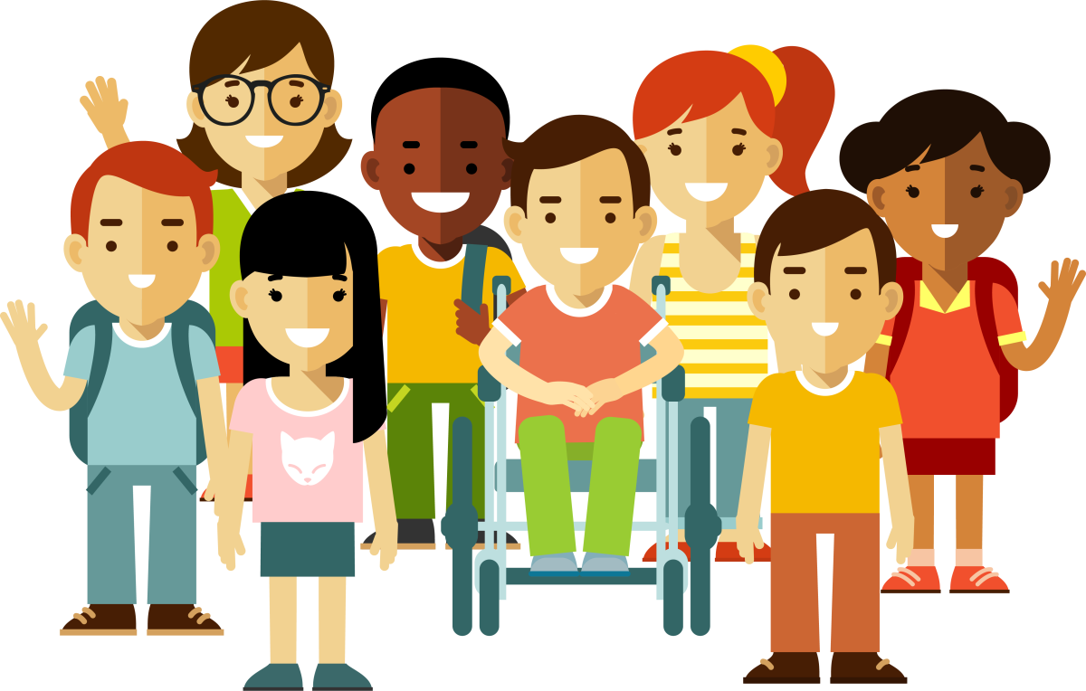 Дети инвалиды вектор