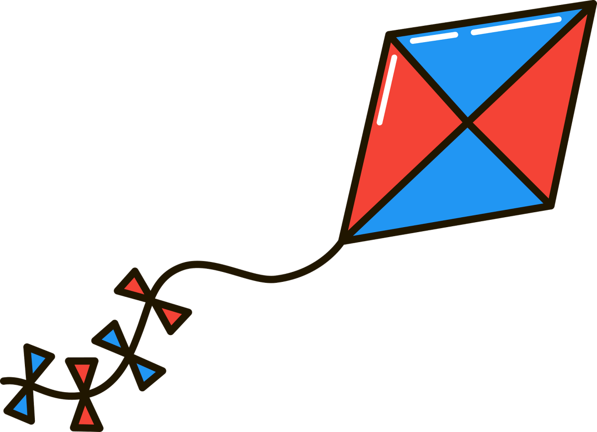 Воздушный змей мультяшный