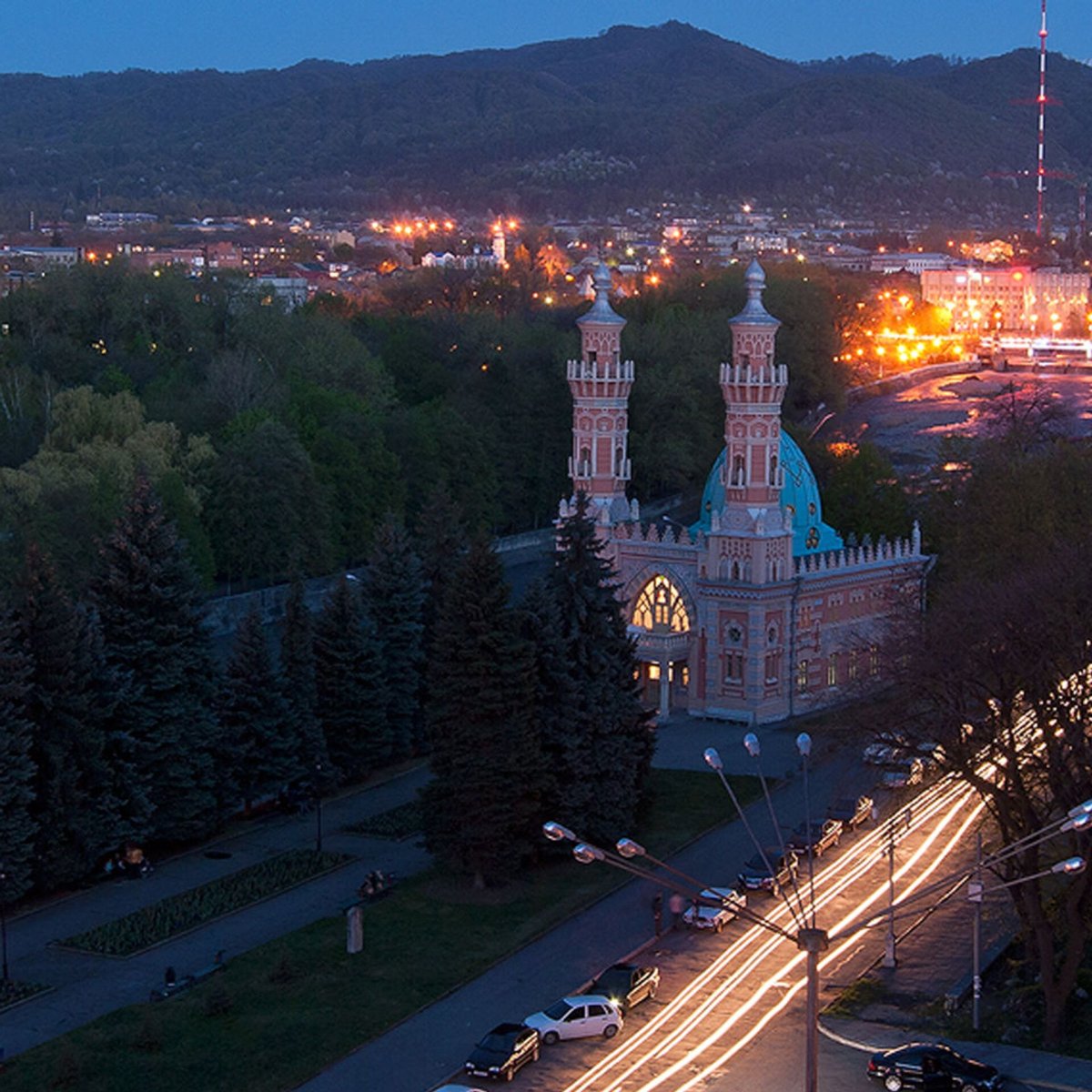 Владикавказ проспект мира ночью