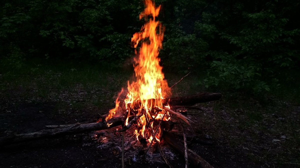 Костер фото