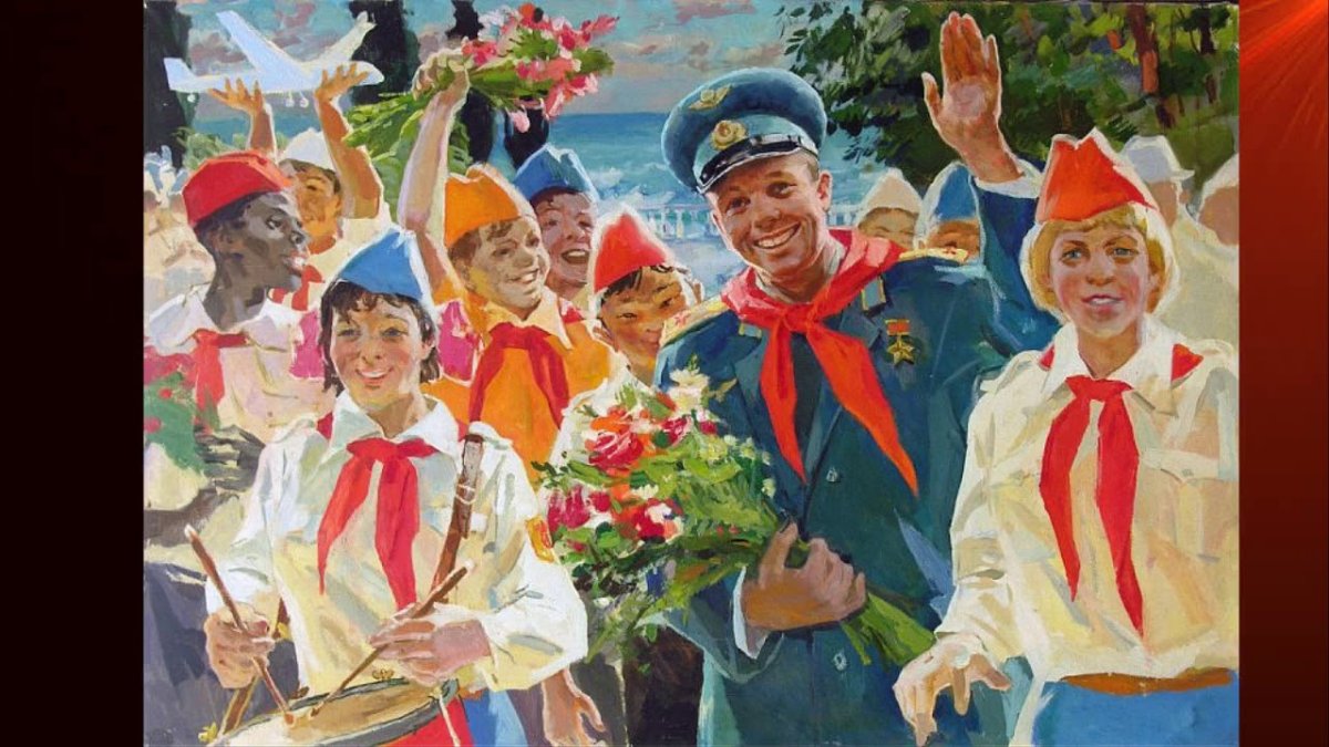 Советская девушка арт