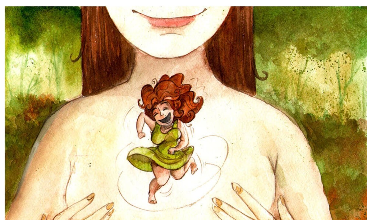 Любовь к себе иллюстрация