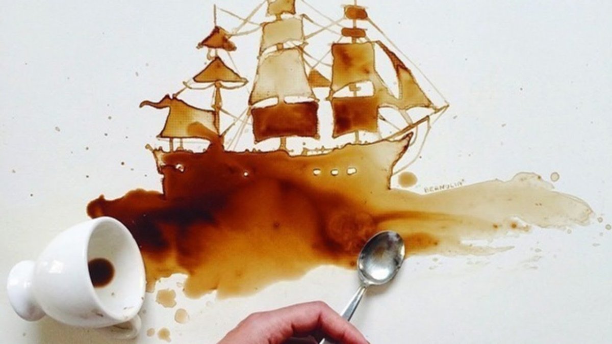 Рисование чаем