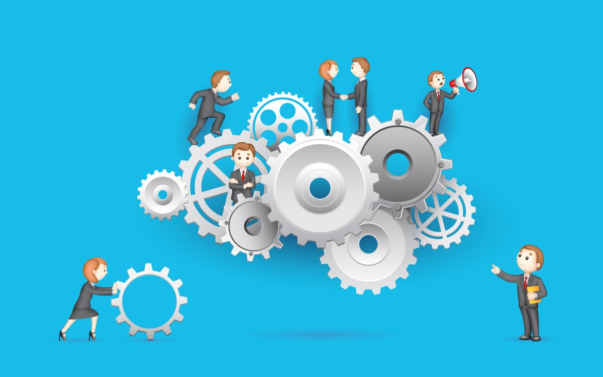 Человек с шестеренками