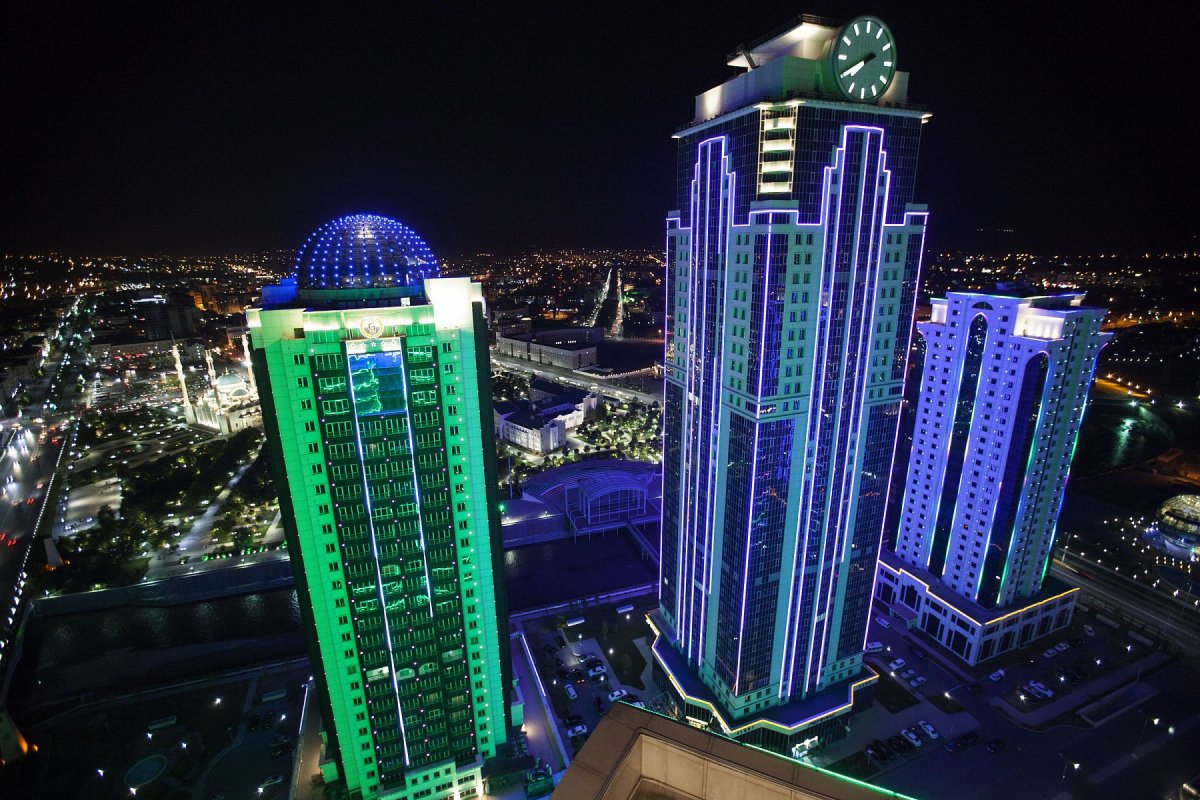 Грозный Чечня зима