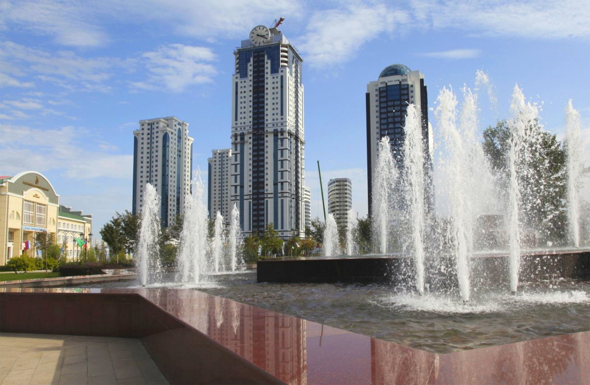 Мечеть сердце Чечни зима