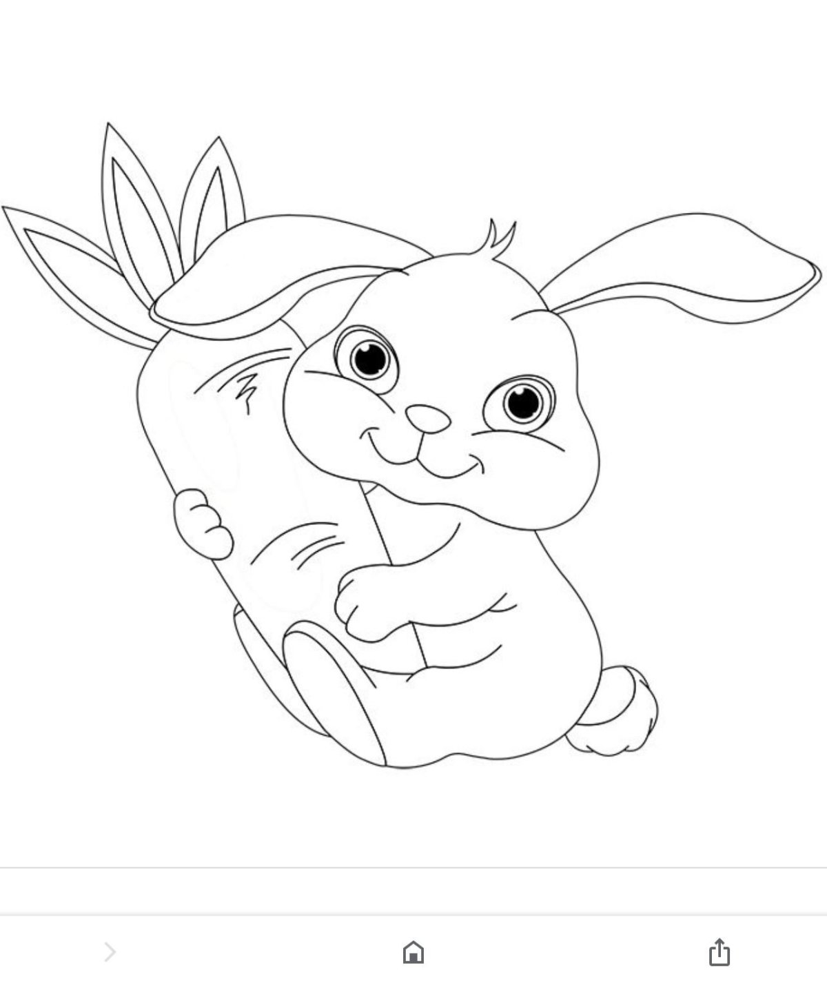 Пасхальный кролик раскраска