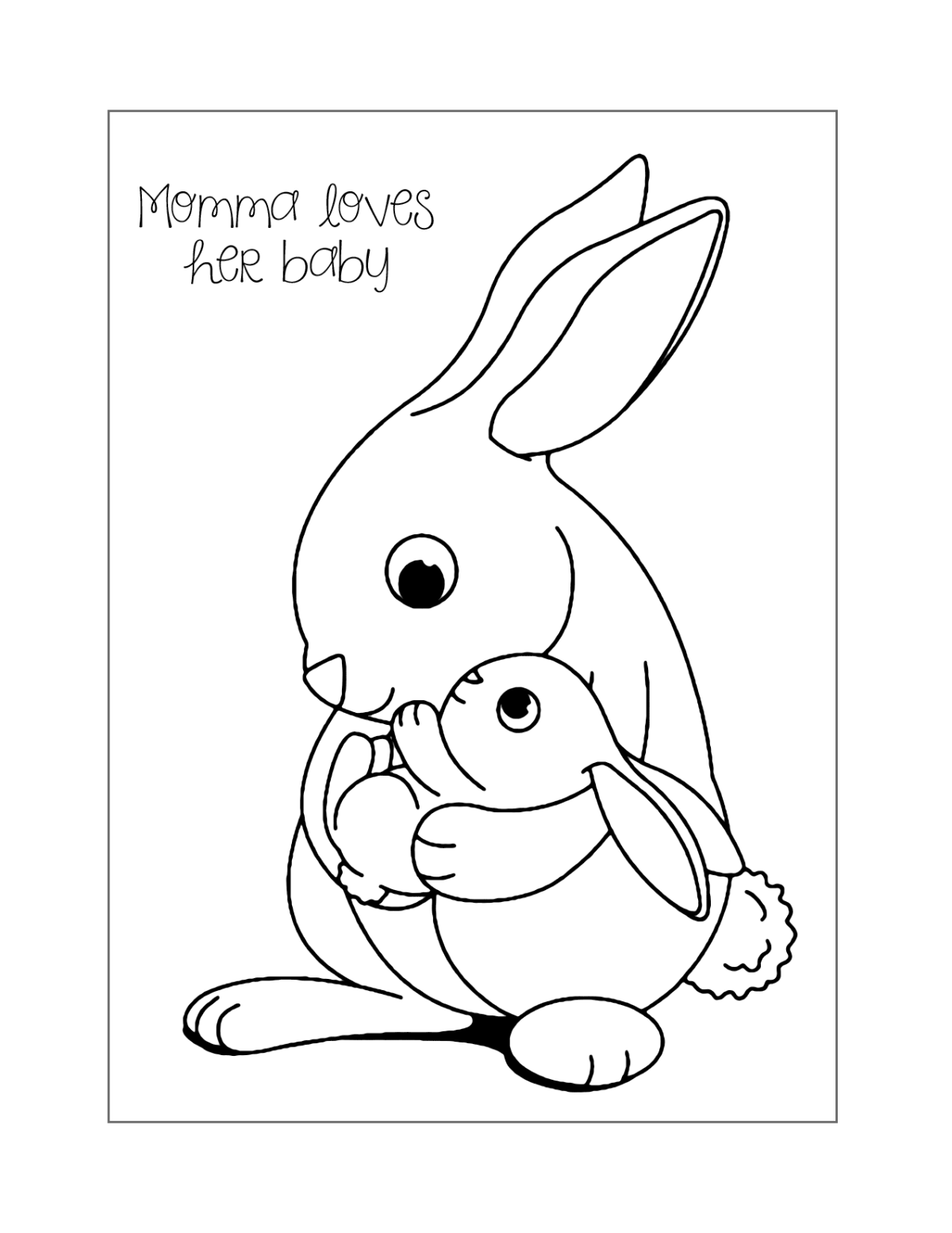 Пасхальный зайчик раскраска