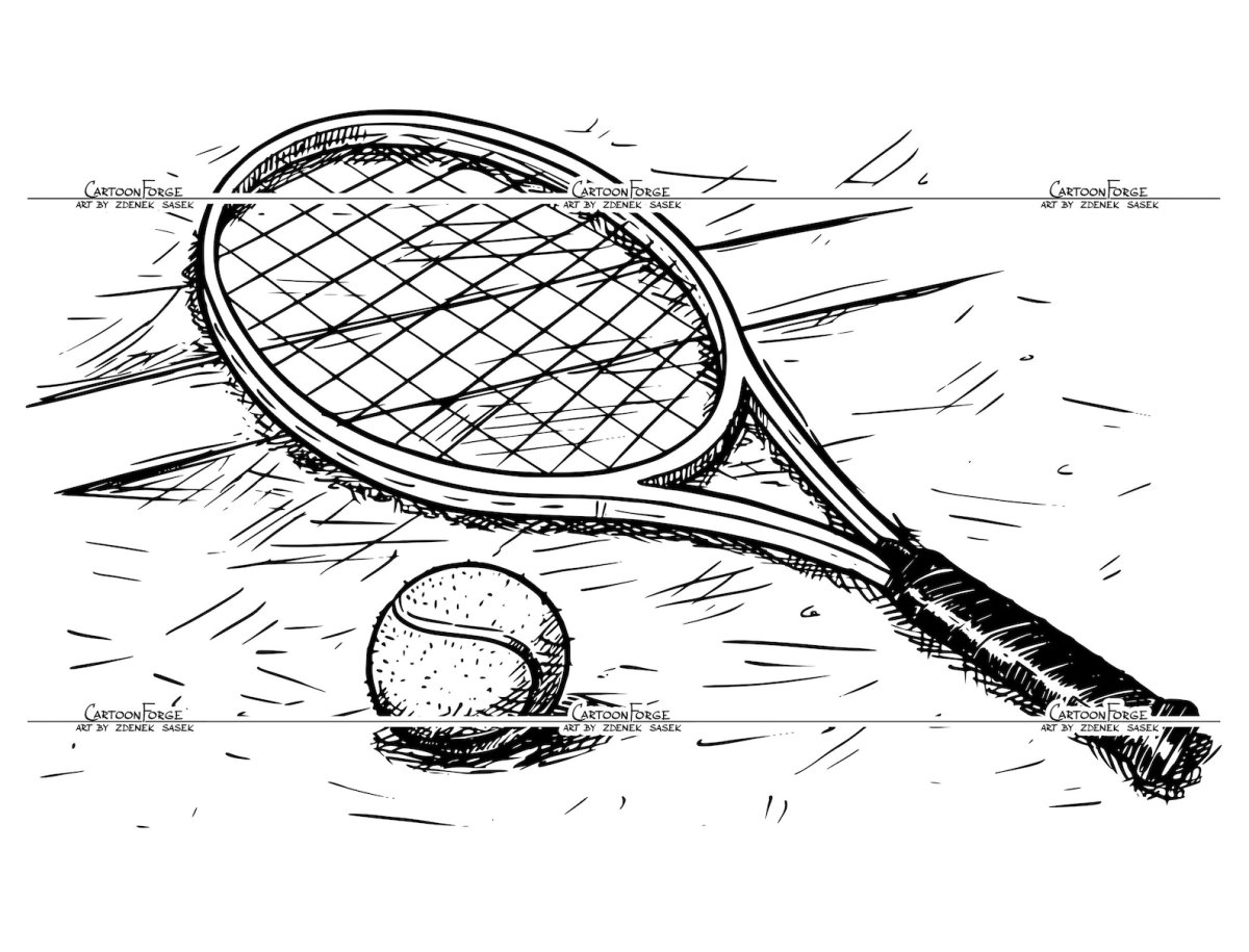 Теннисный мяч раскраска