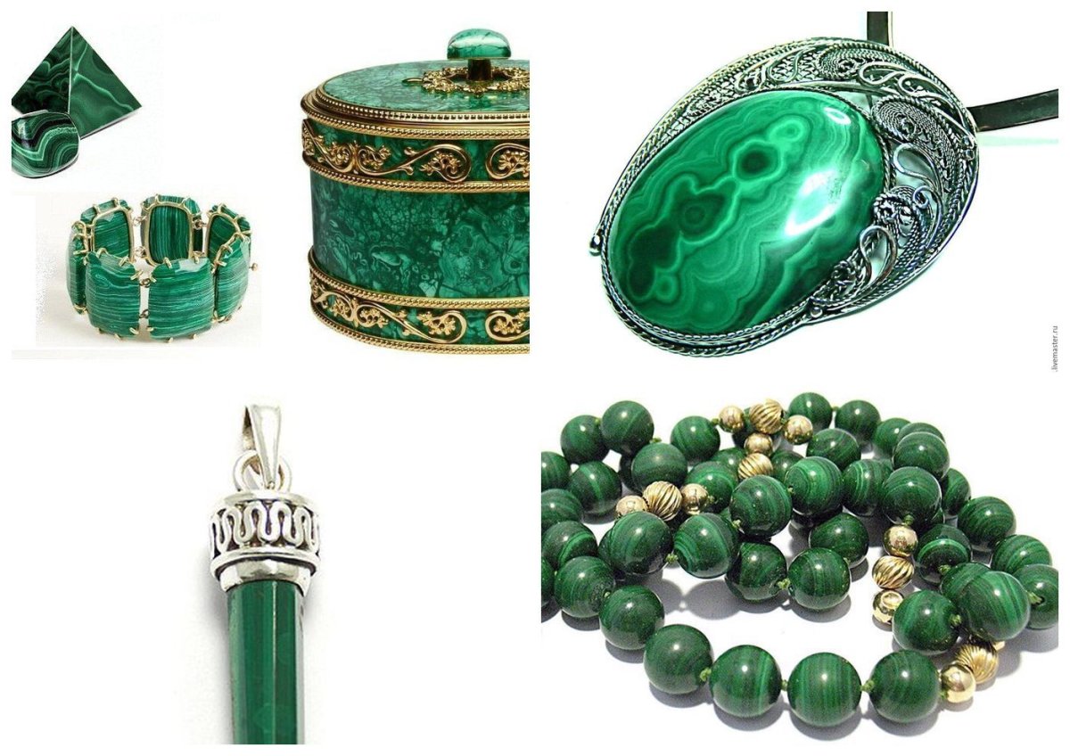 Концентрически-зональный малахит